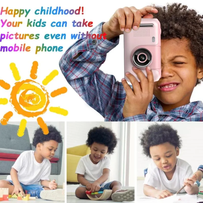 32GB Memory Card & Card Reader | Included with 2.4 HD Reversible Kids Camera | Pink