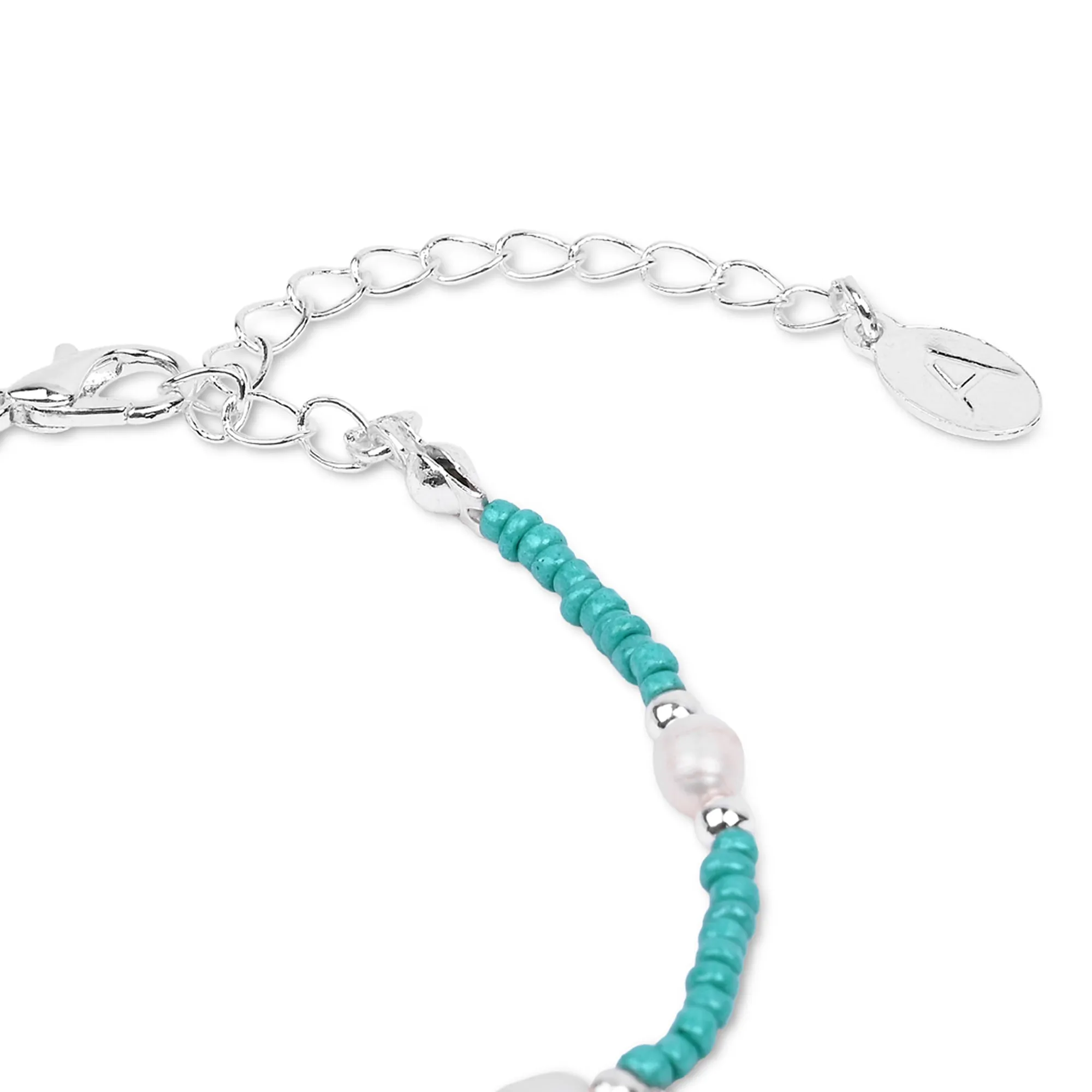 Accessorize London Women's Gold Beaded Evil Eye Bracelet Pack Of 3