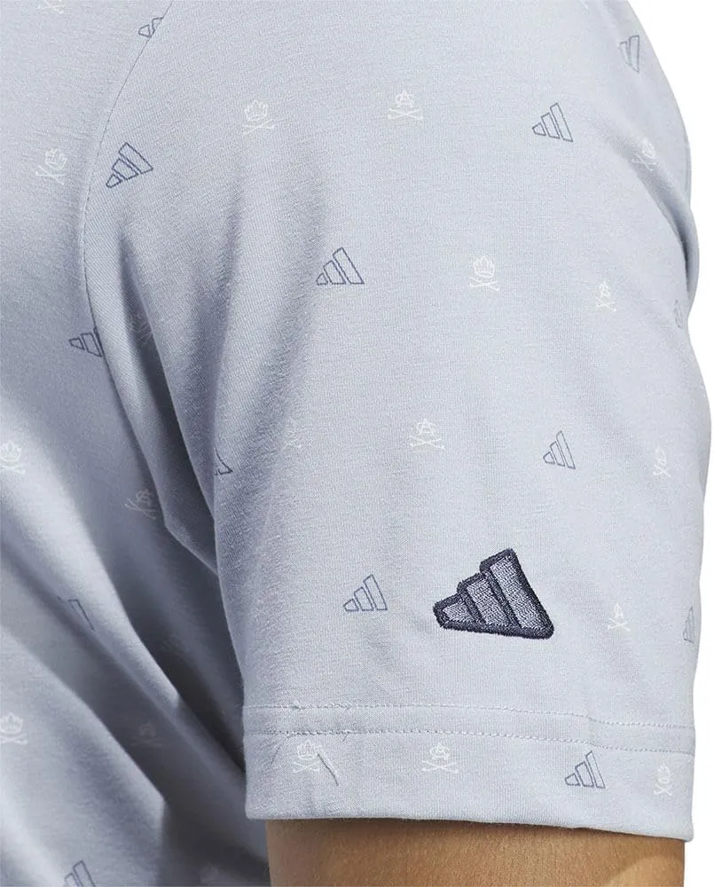 adidas Men's Go-to Mini-Crest Print Polo Shirt