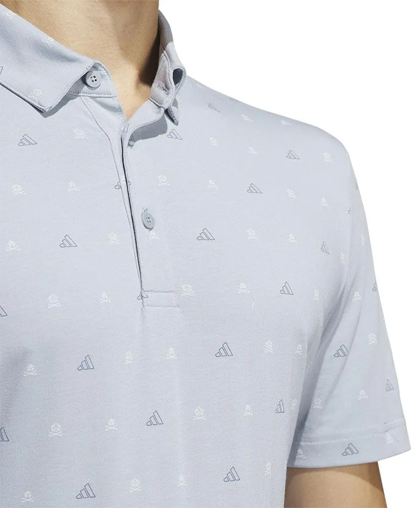 adidas Men's Go-to Mini-Crest Print Polo Shirt