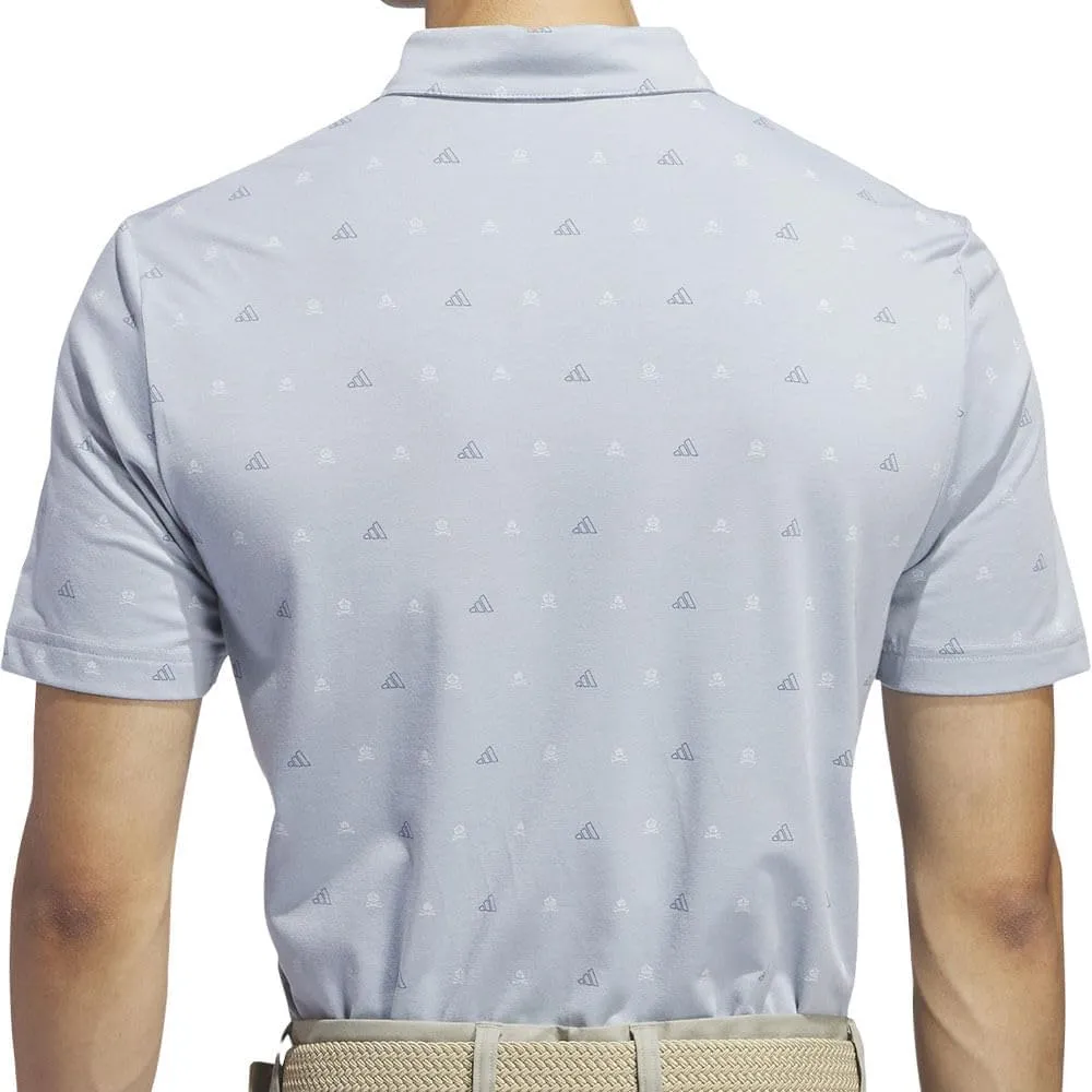 adidas Men's Go-to Mini-Crest Print Polo Shirt