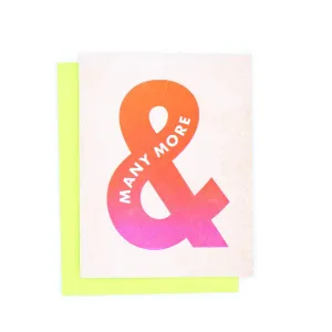 And Many More Card (Ampersand Happy Birthday)