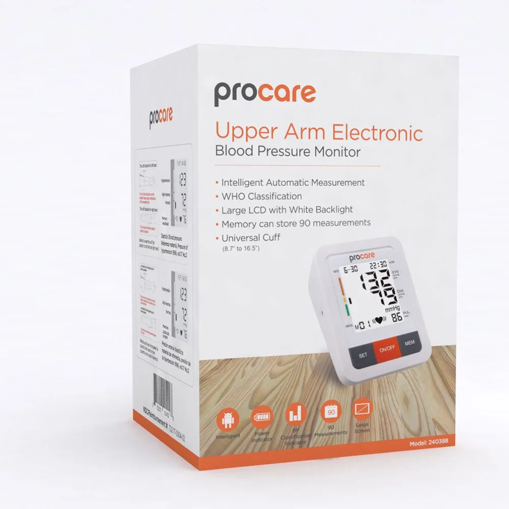 Arise Medical Procare Automatic Blood Pressure Monitor - Wide Range Cuff