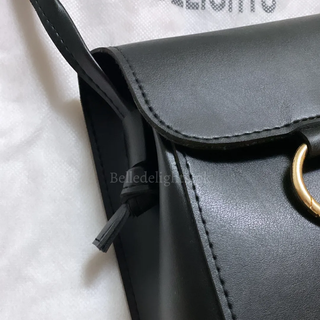 Black Belle the ring crossbody bag