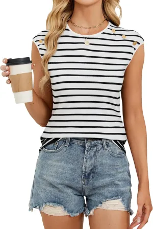 Blooming Jelly Womens Summer Tank Tops Sleeveless Business Casual Outfits 2025 Dressy Work Shirts Spring Clothes