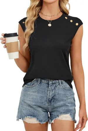 Blooming Jelly Womens Summer Tank Tops Sleeveless Business Casual Outfits 2025 Dressy Work Shirts Spring Clothes