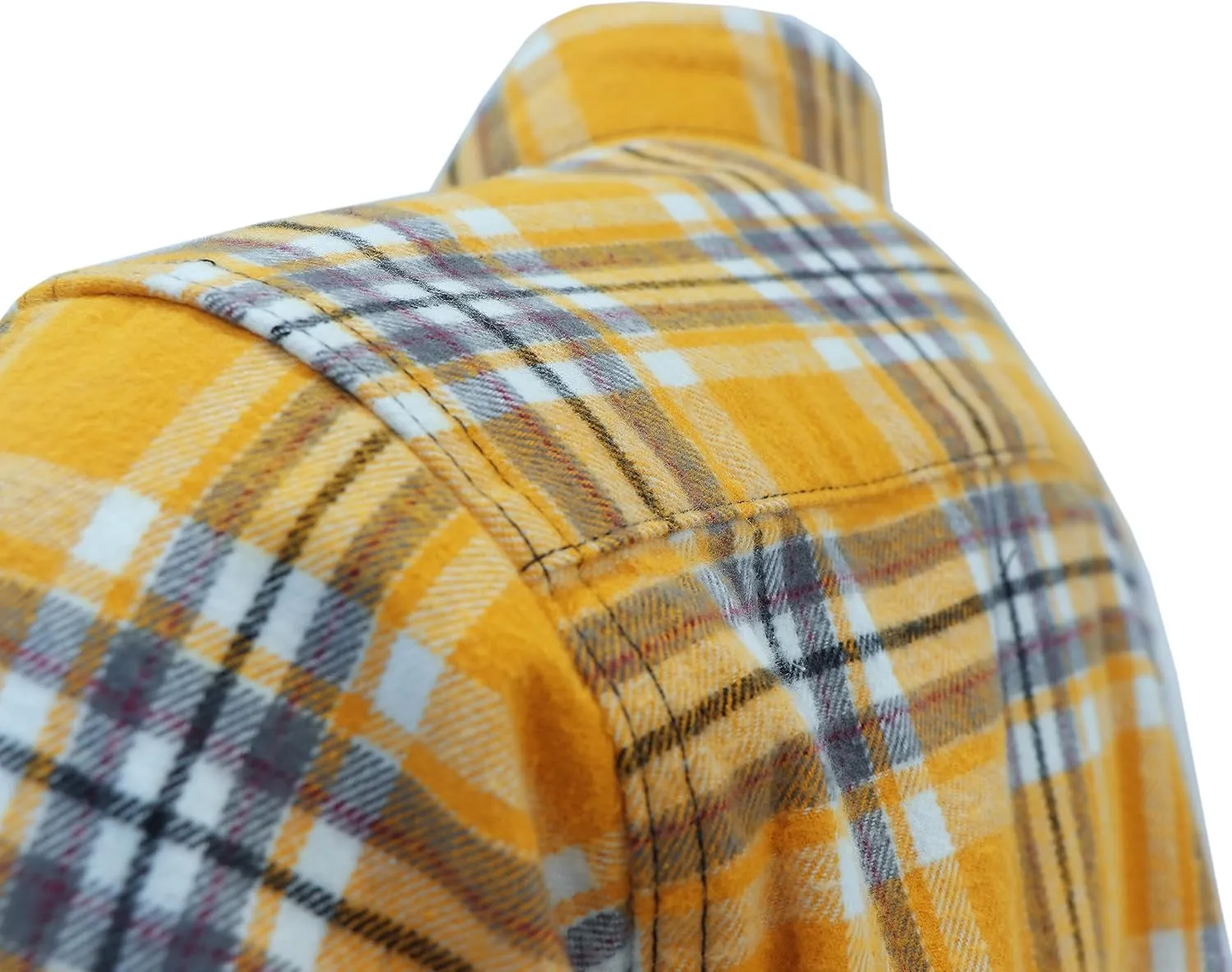 BOCOMAL FR Shirts for Men Welding Shirt Plaid 8.5oz Heavyweight Fire Retardant/Flame Resistant Welding Jacket