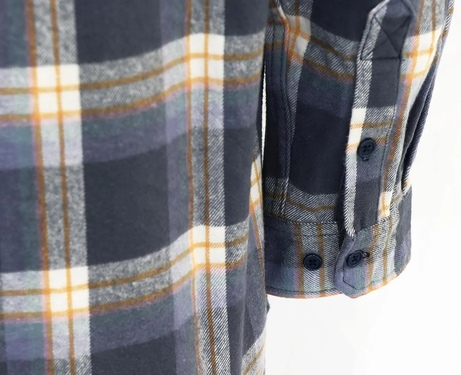 BOCOMAL FR Shirts for Men Welding Shirt Plaid 8.5oz Heavyweight Fire Retardant/Flame Resistant Welding Jacket