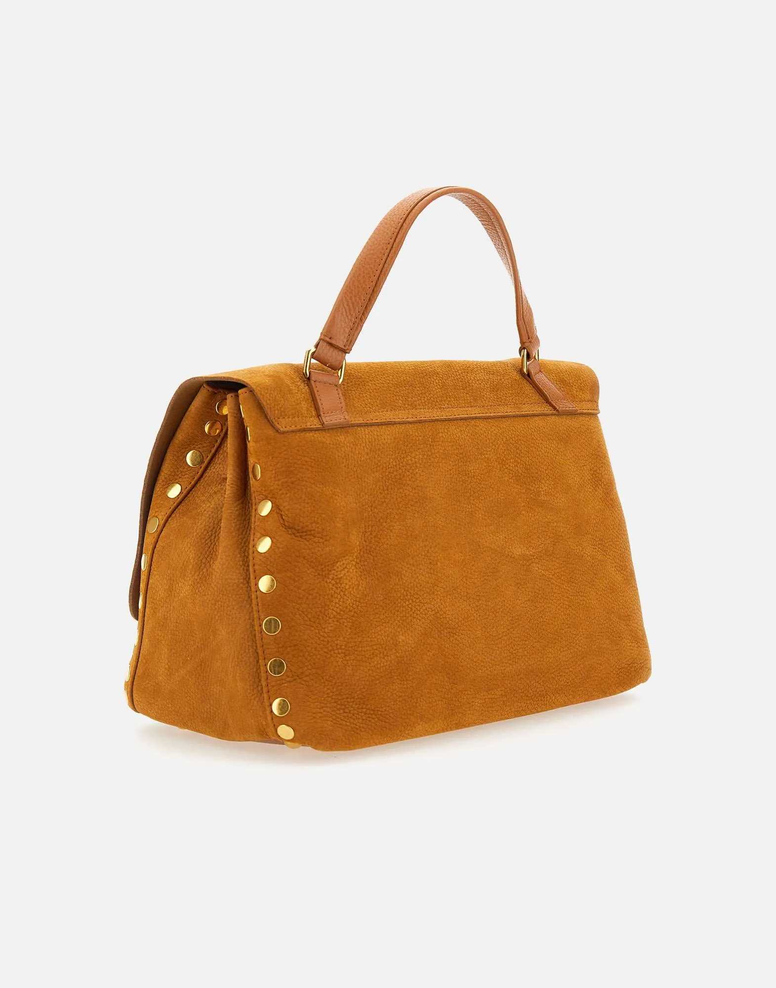 Brandy Nubuck Medium Top Handle Bag