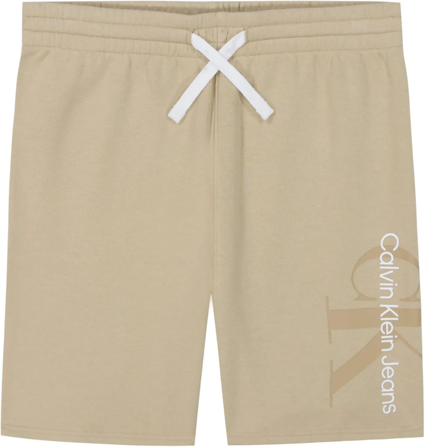 Calvin Klein Boys' Pull-on Fleece Jogger Shorts, Drawstring Closure