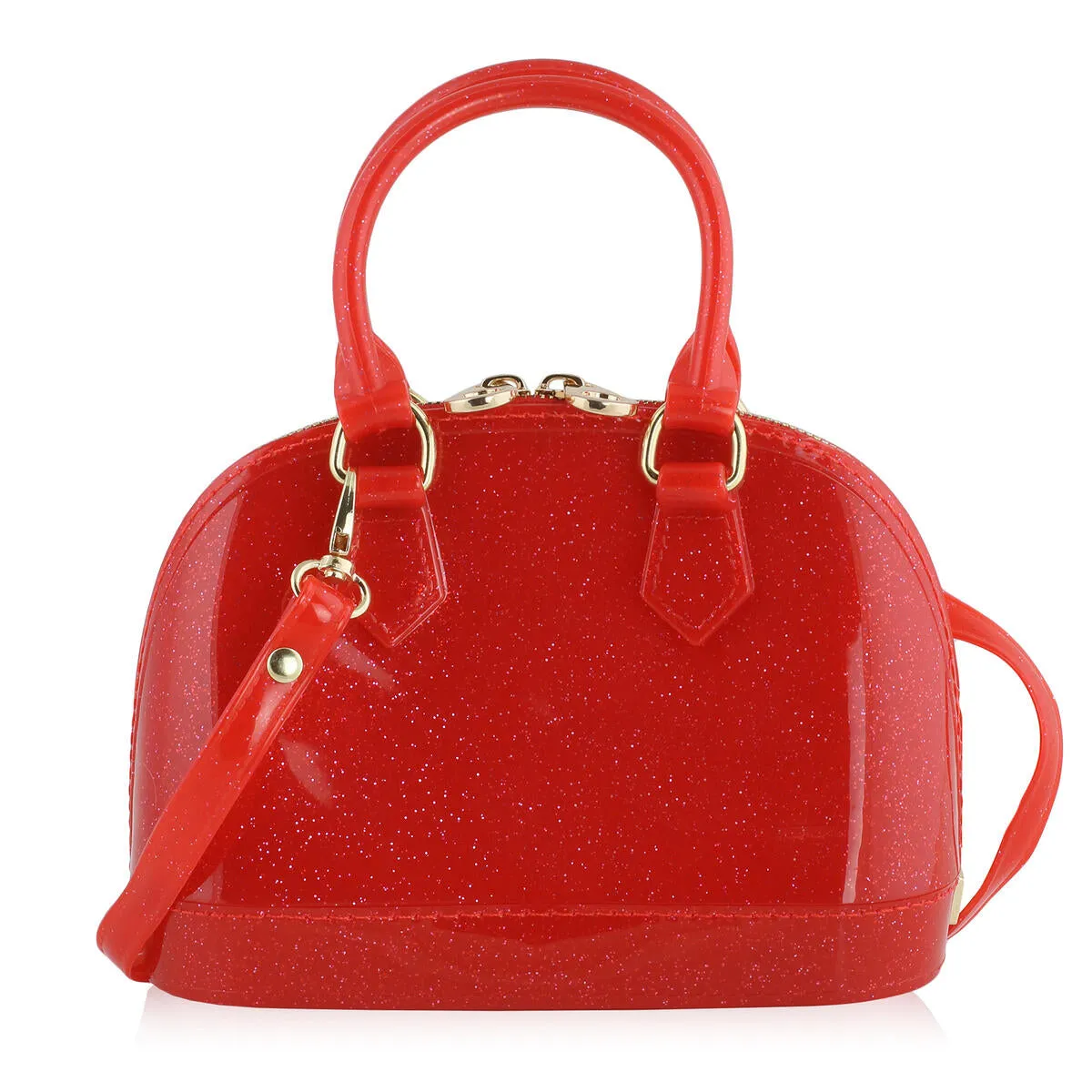 Cate Red Sparkle w/Santa Charm