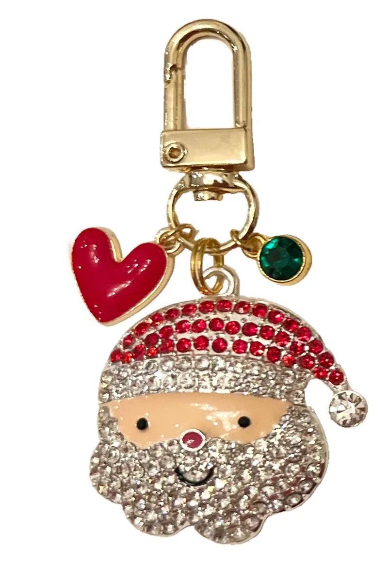 Cate Red Sparkle w/Santa Charm