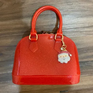Cate Red Sparkle w/Santa Charm