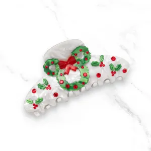 Claw Clip ~ Christmas ~  Merry and Magical Wreath