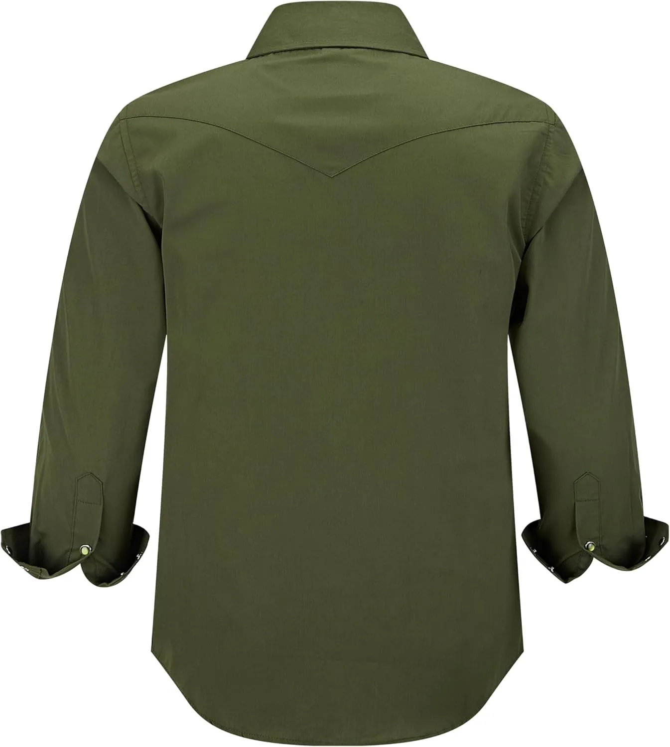 COEVALS CLUB Men's Western Cowboy Long Sleeve Pearl Snap Casual Work Shirts