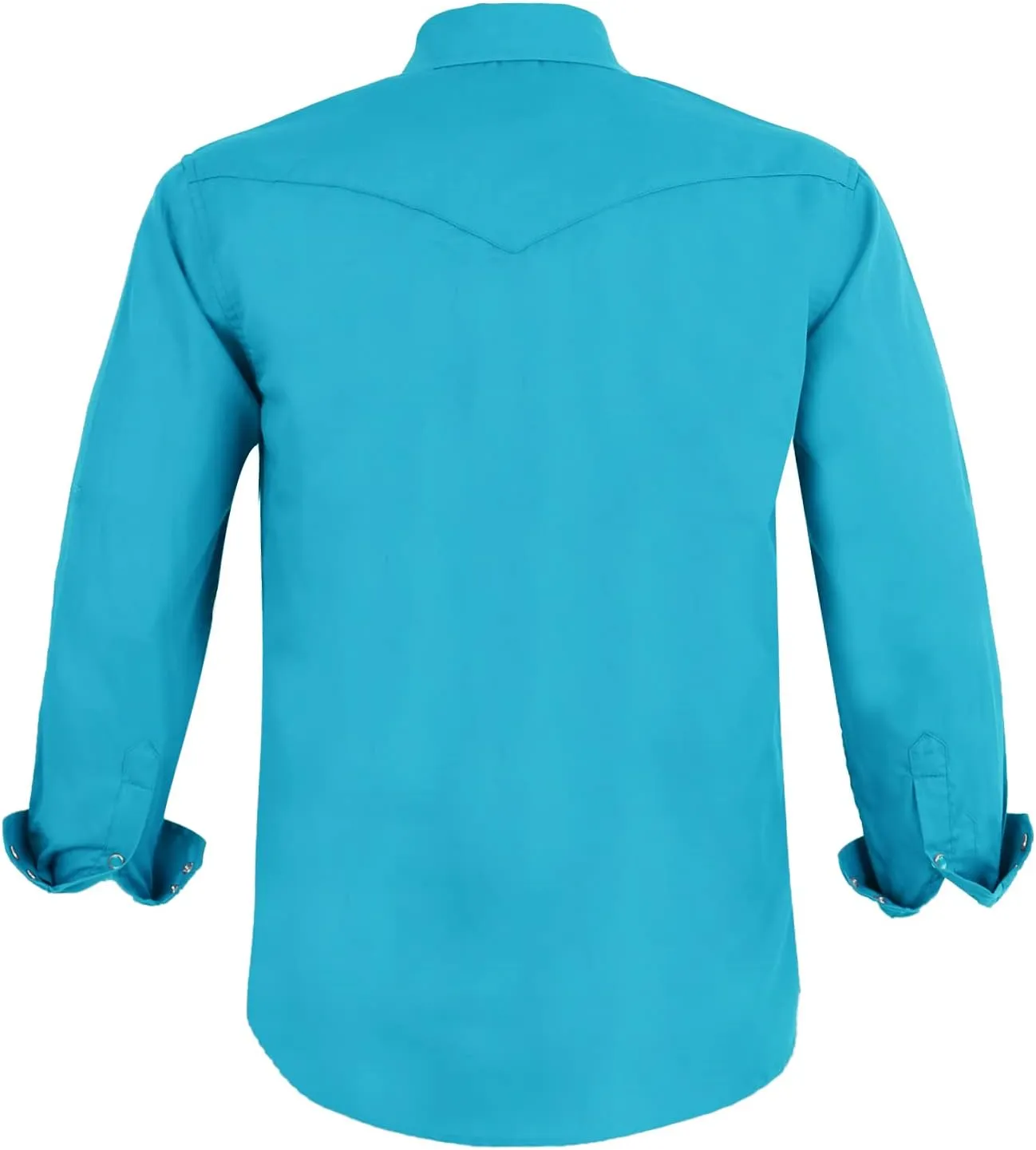 COEVALS CLUB Men's Western Cowboy Long Sleeve Pearl Snap Casual Work Shirts