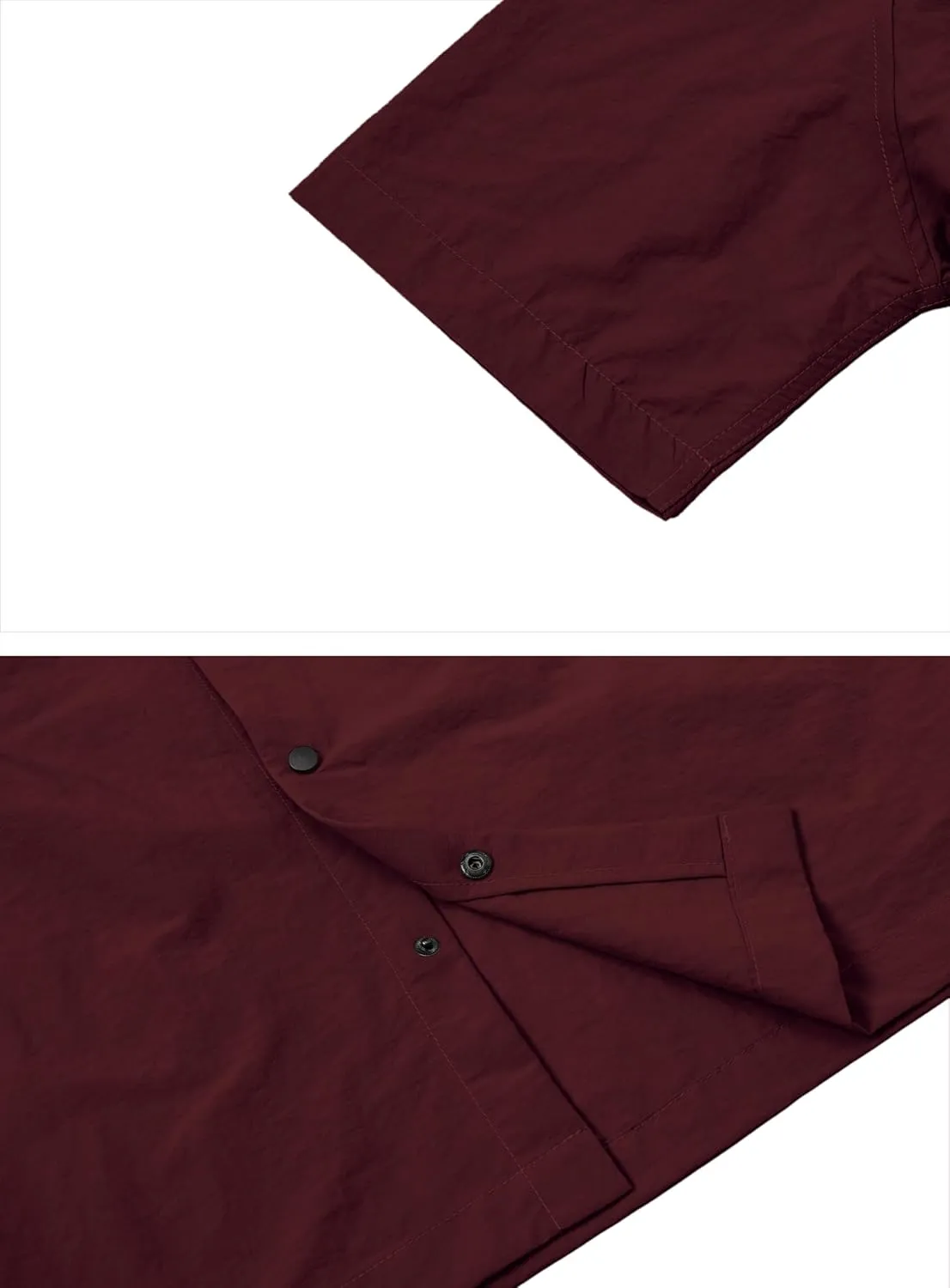 Cromoncent Men's Western Snap Short Sleeve Shirt Casual Two Pockets Quick Dry Waterproof Work Shirts