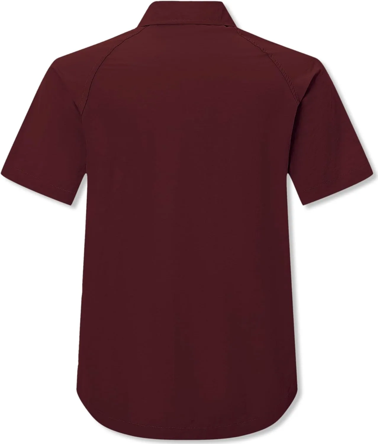 Cromoncent Men's Western Snap Short Sleeve Shirt Casual Two Pockets Quick Dry Waterproof Work Shirts