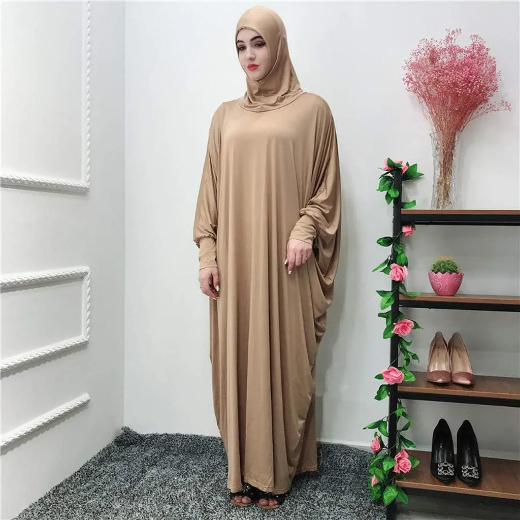 Dress Kaftan Muslim Tie Self Women's Flowy Long Maxi Sleeve Dress Abaya Women's Bodycon Dresses for Women