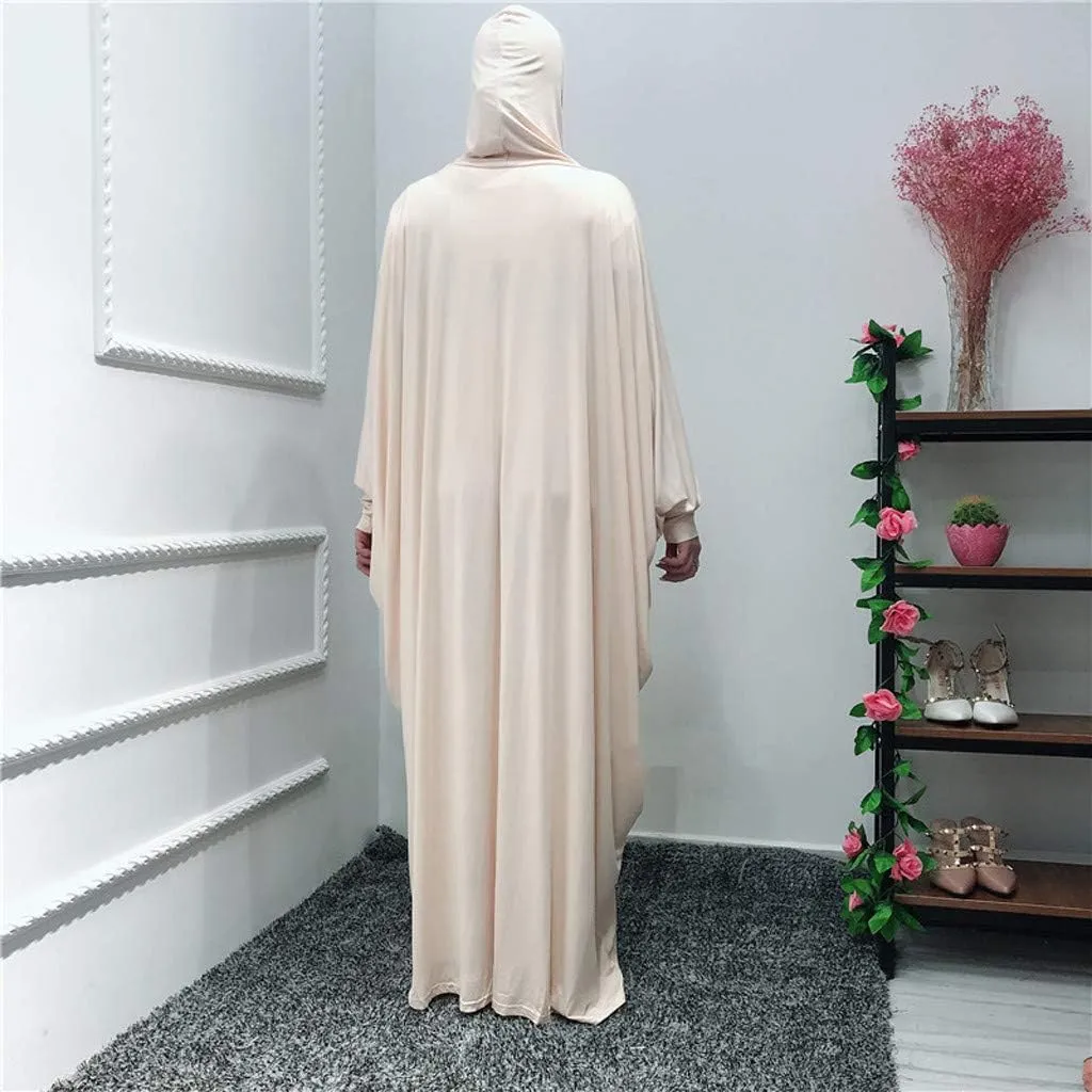 Dress Kaftan Muslim Tie Self Women's Flowy Long Maxi Sleeve Dress Abaya Women's Bodycon Dresses for Women