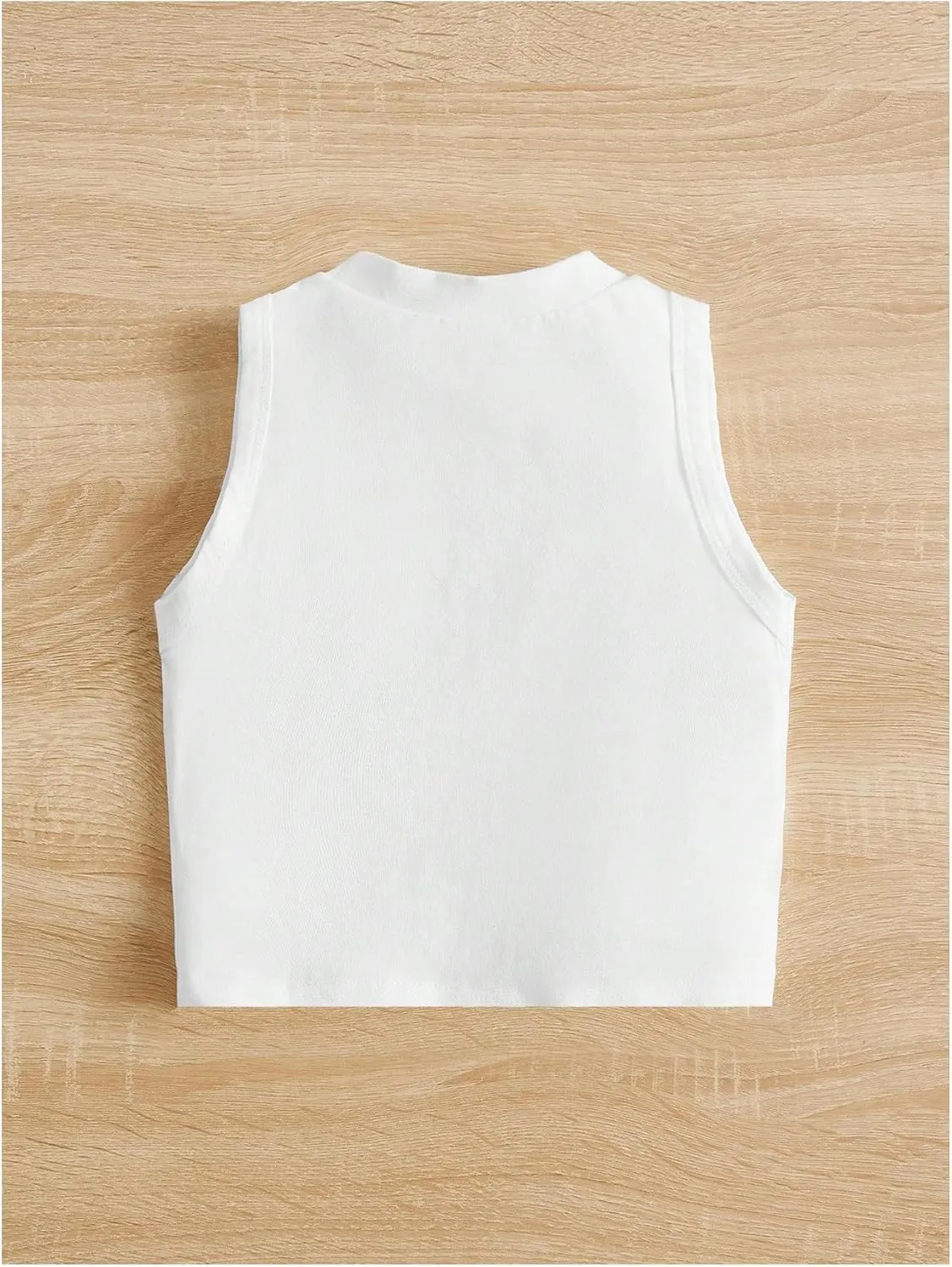 Girl's Glitter Heart Print Tank Top Sleeveless Crew Neck Loose Fit Casual Shirts