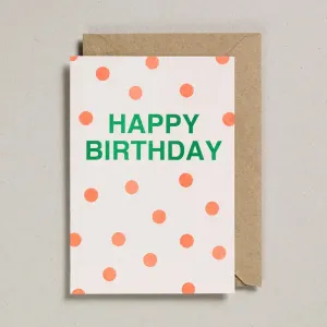 Happy Birthday Riso Card (Dots)