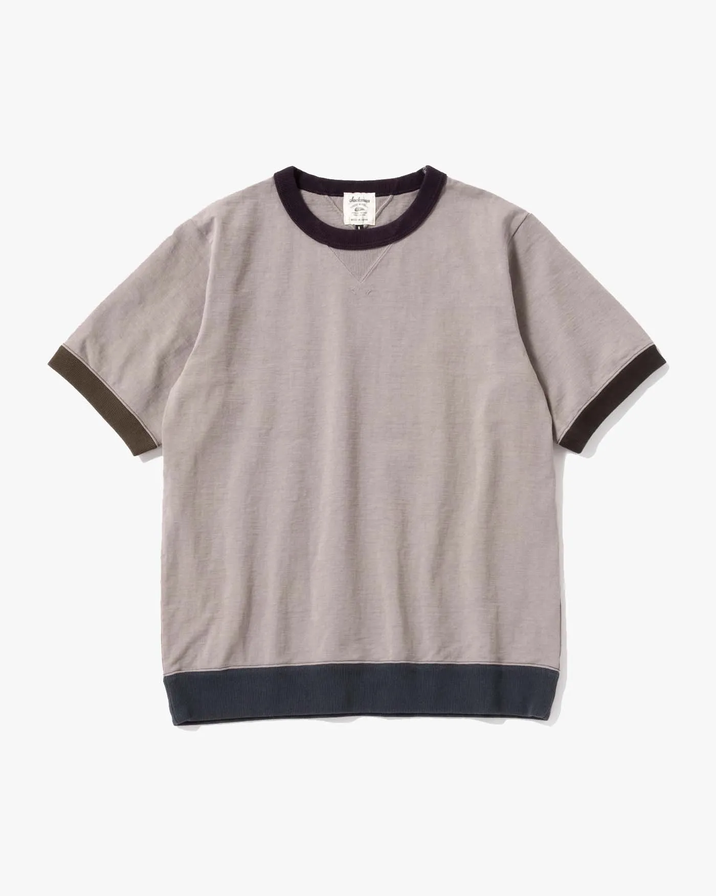Jackman Dotsume Rib Tee - Grey / 4C