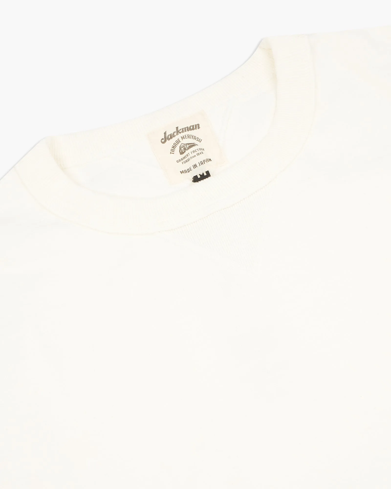 Jackman Dotsume Rib Tee - Off White