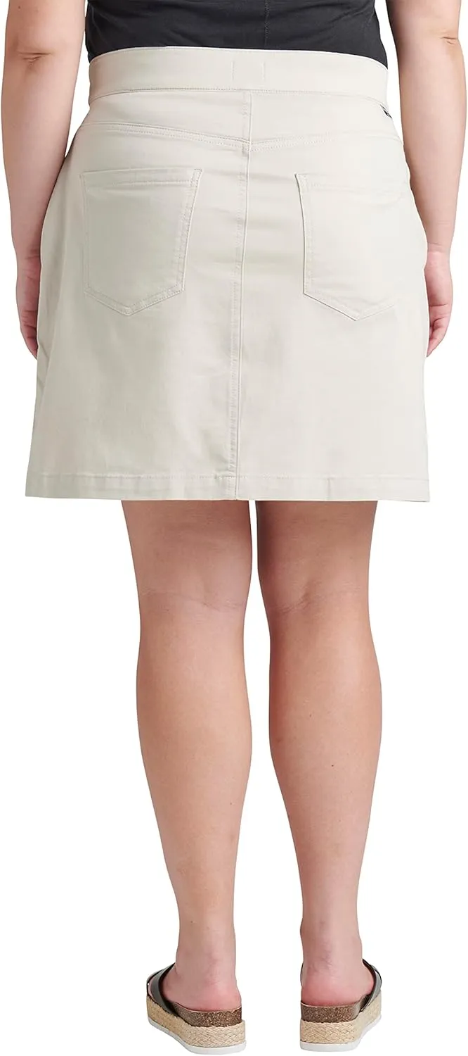 JAG Women's Plus Size On-The-go Mid Rise Skort-Legacy