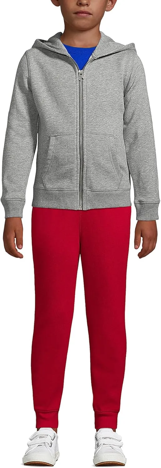 Lands' End School Uniform Kids Zip Front Sweatshirt