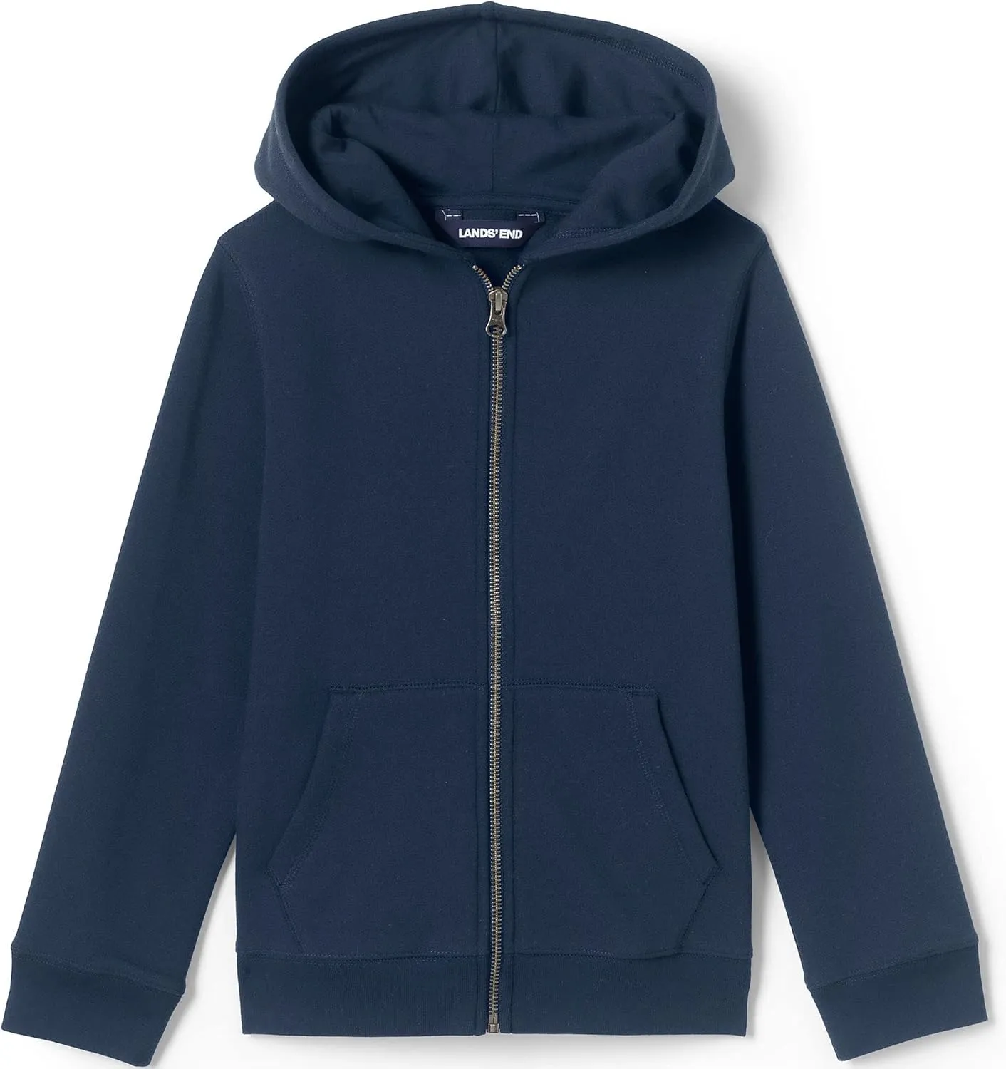 Lands' End School Uniform Kids Zip Front Sweatshirt