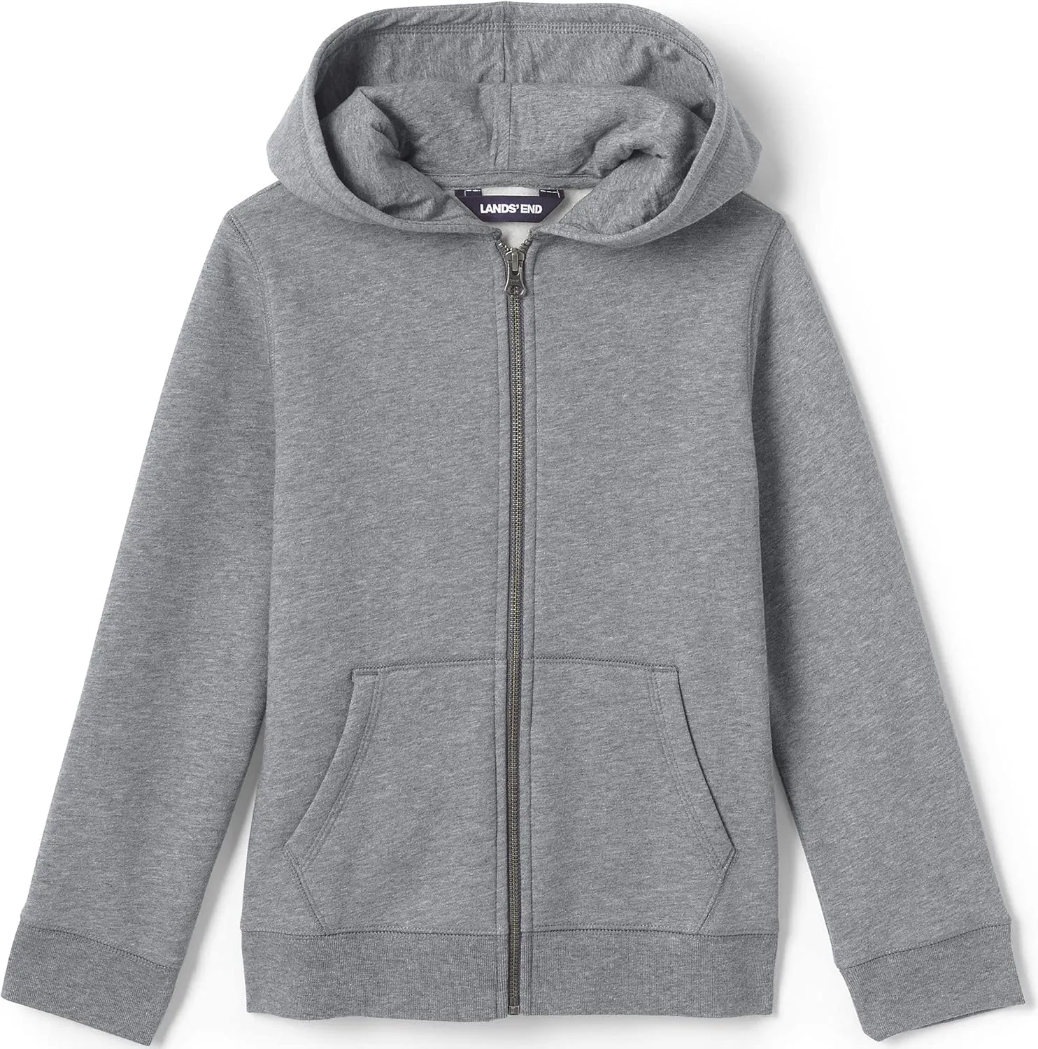 Lands' End School Uniform Kids Zip Front Sweatshirt