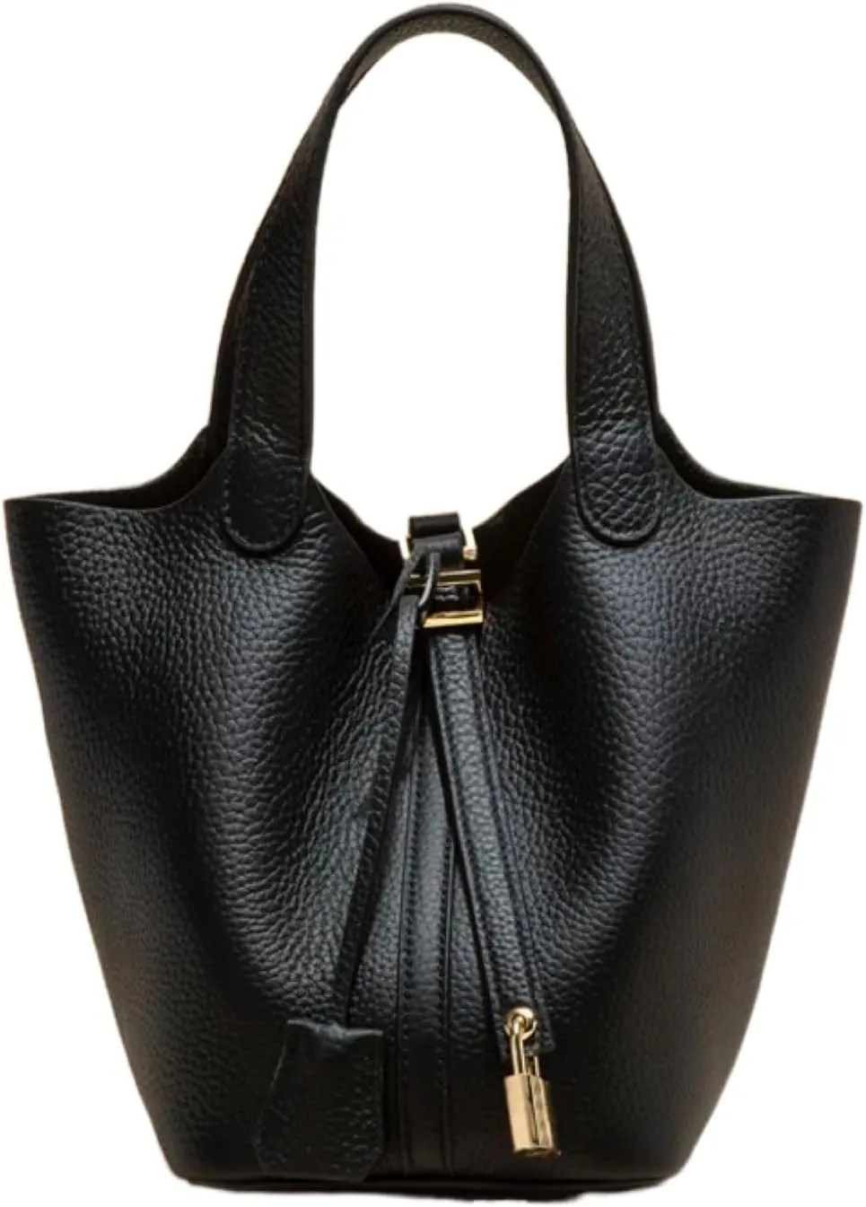 Leather Ladies Fashion Simple Handbag Designer Clutch Tote Bag for Women Ethnic Vintage Small Bucket - Vegetable Basket Bag