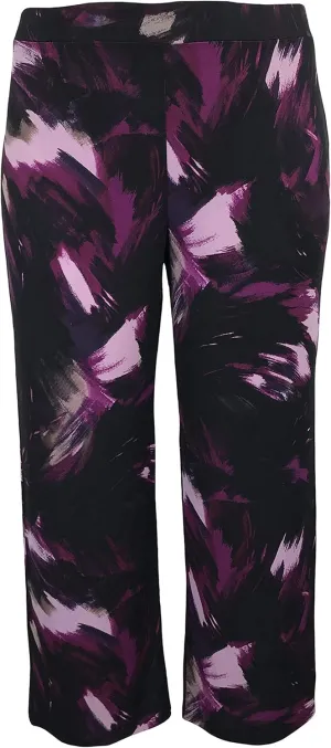 LEEBE Women and Plus Size Pull On ITY Knit Straight Wide Leg Pant (Small-5X)