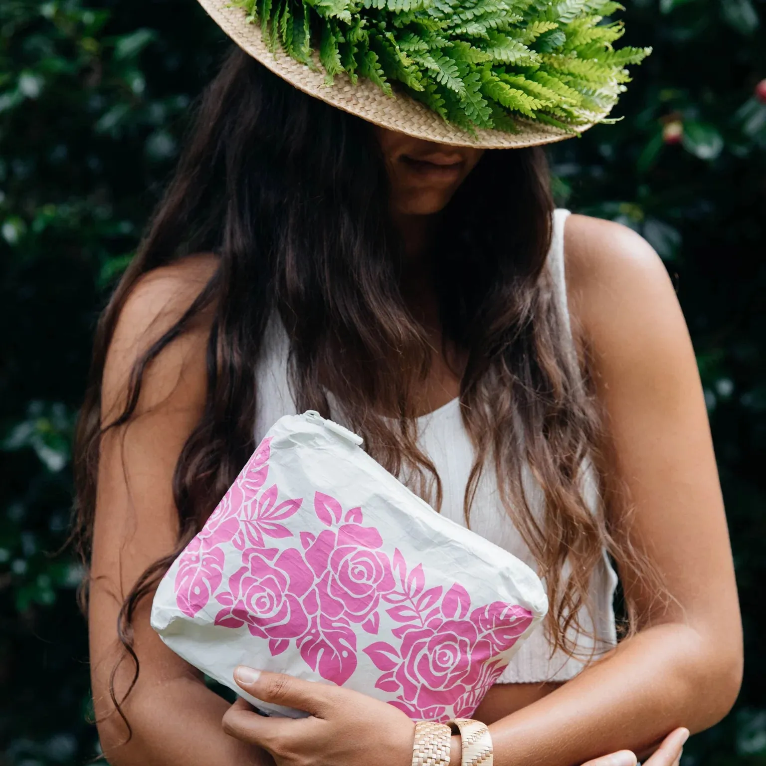 Maui Lokelani Rose Small Pouch