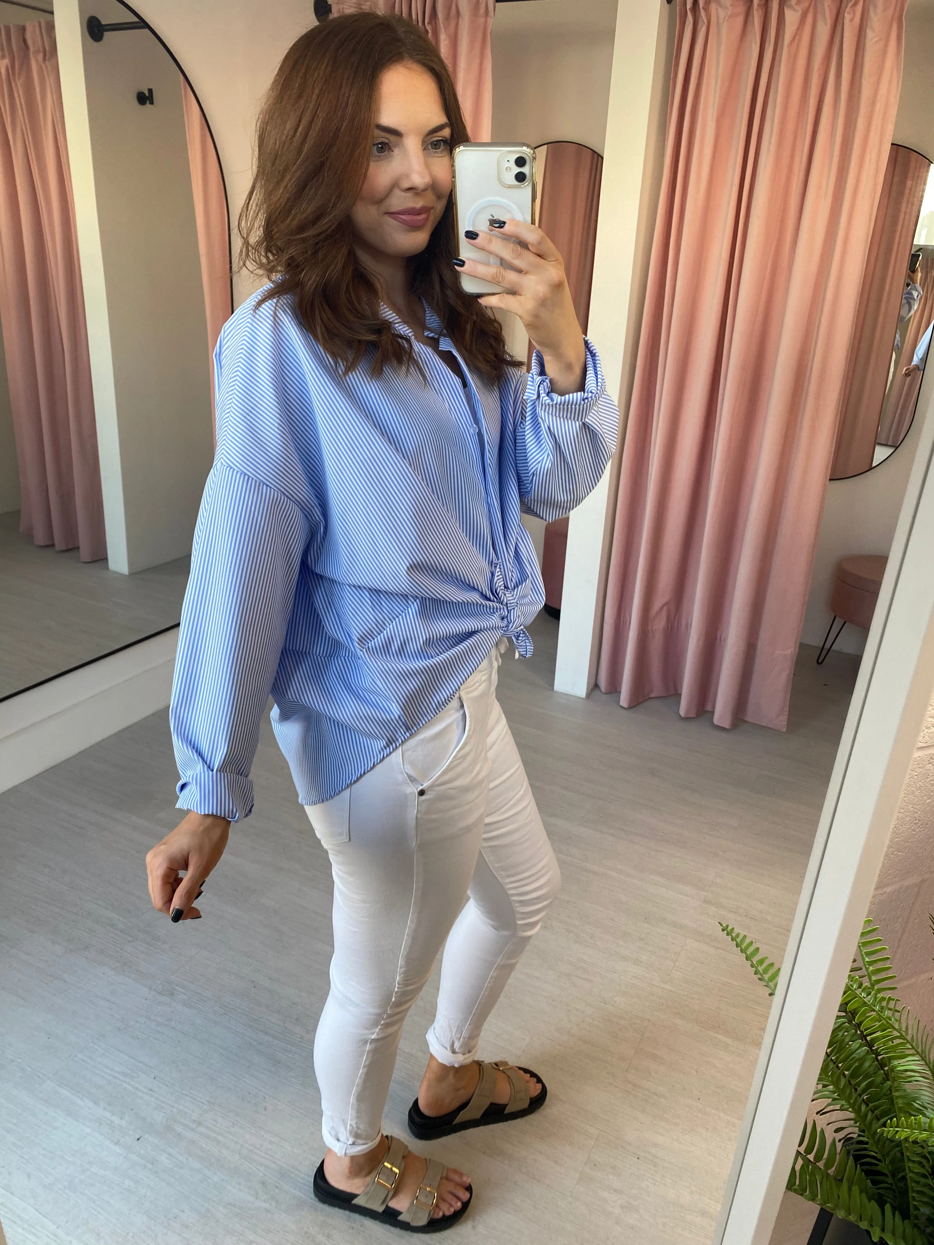 Melly Relaxed Jean - White