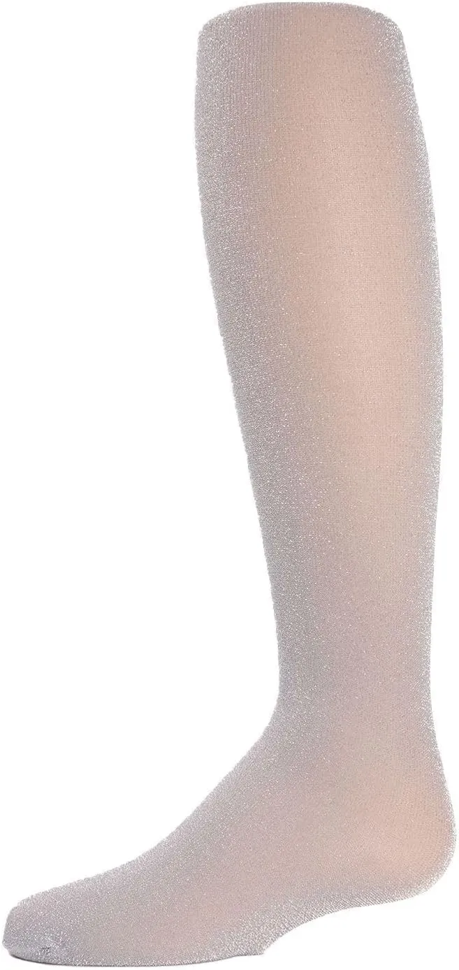 MeMoi Shining Star Shimmer Tights for Girls, Ultra Soft and Lightweight Opaque Girl Tights - Sizes 2-14