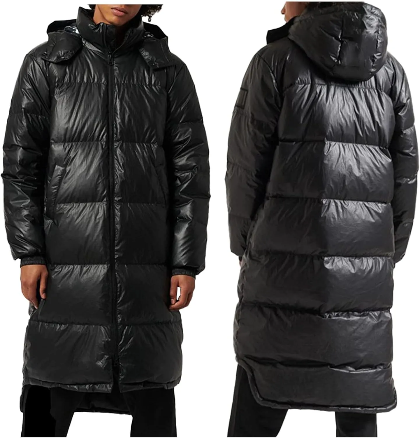 Men's Autumn And Winter Coat Jacket Large Size Solid Color Long Cotton Coat Padded Insulated Jackets for Men