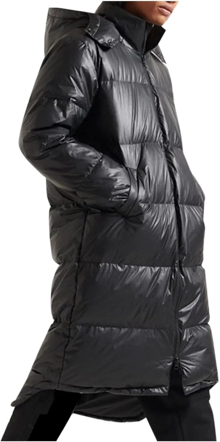 Men's Autumn And Winter Coat Jacket Large Size Solid Color Long Cotton Coat Padded Insulated Jackets for Men