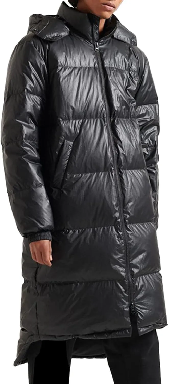 Men's Autumn And Winter Coat Jacket Large Size Solid Color Long Cotton Coat Padded Insulated Jackets for Men