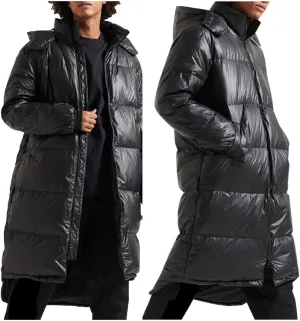Men's Autumn And Winter Coat Jacket Large Size Solid Color Long Cotton Coat Padded Insulated Jackets for Men