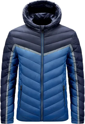 Men's Autumn And Winter Coat Leisure Plus Size Light Zipper Pocket Detachable Hat Cotton-padded Winter Replacement Hood