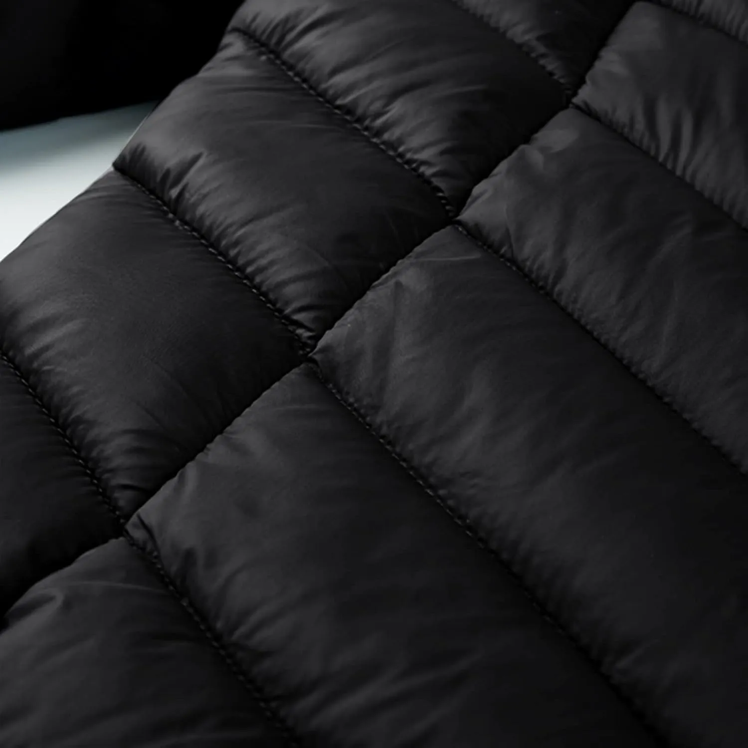 Men's Autumn And Winter Coat Leisure Plus Size Light Zipper Pocket Detachable Hat Cotton-padded Winter Replacement Hood