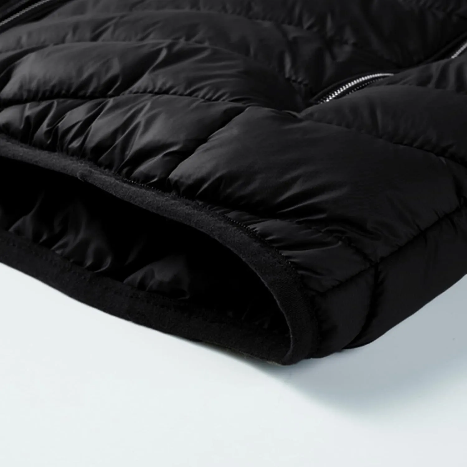 Men's Autumn And Winter Coat Leisure Plus Size Light Zipper Pocket Detachable Hat Cotton-padded Winter Replacement Hood