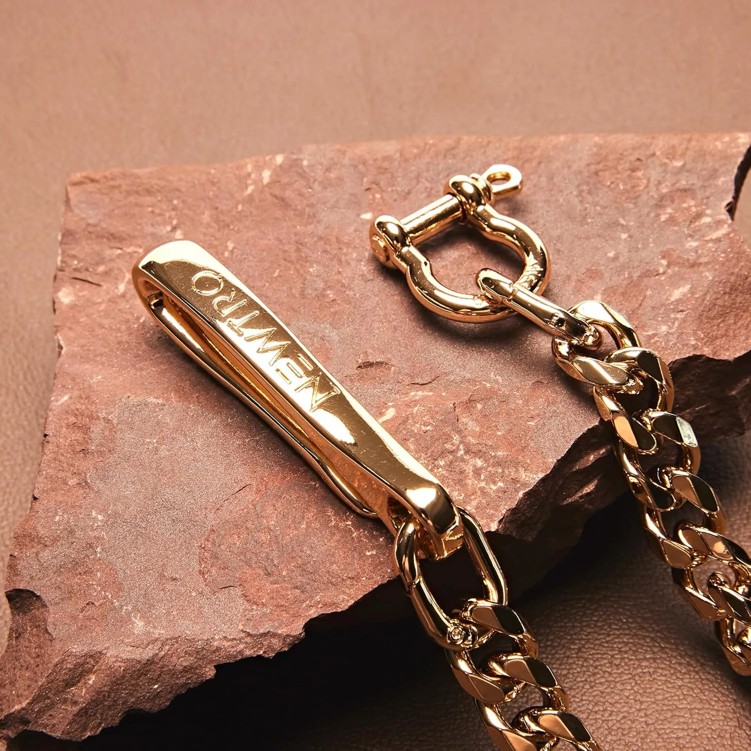 newtro Wallet Chain Men Women Boy Girl, Biker Motorcycle Pants Jean Punk Long Key Chain Black Gold Silver 26 Types