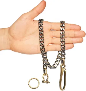 newtro Wallet Chain Men Women Boy Girl, Biker Motorcycle Pants Jean Punk Long Key Chain Black Gold Silver 26 Types