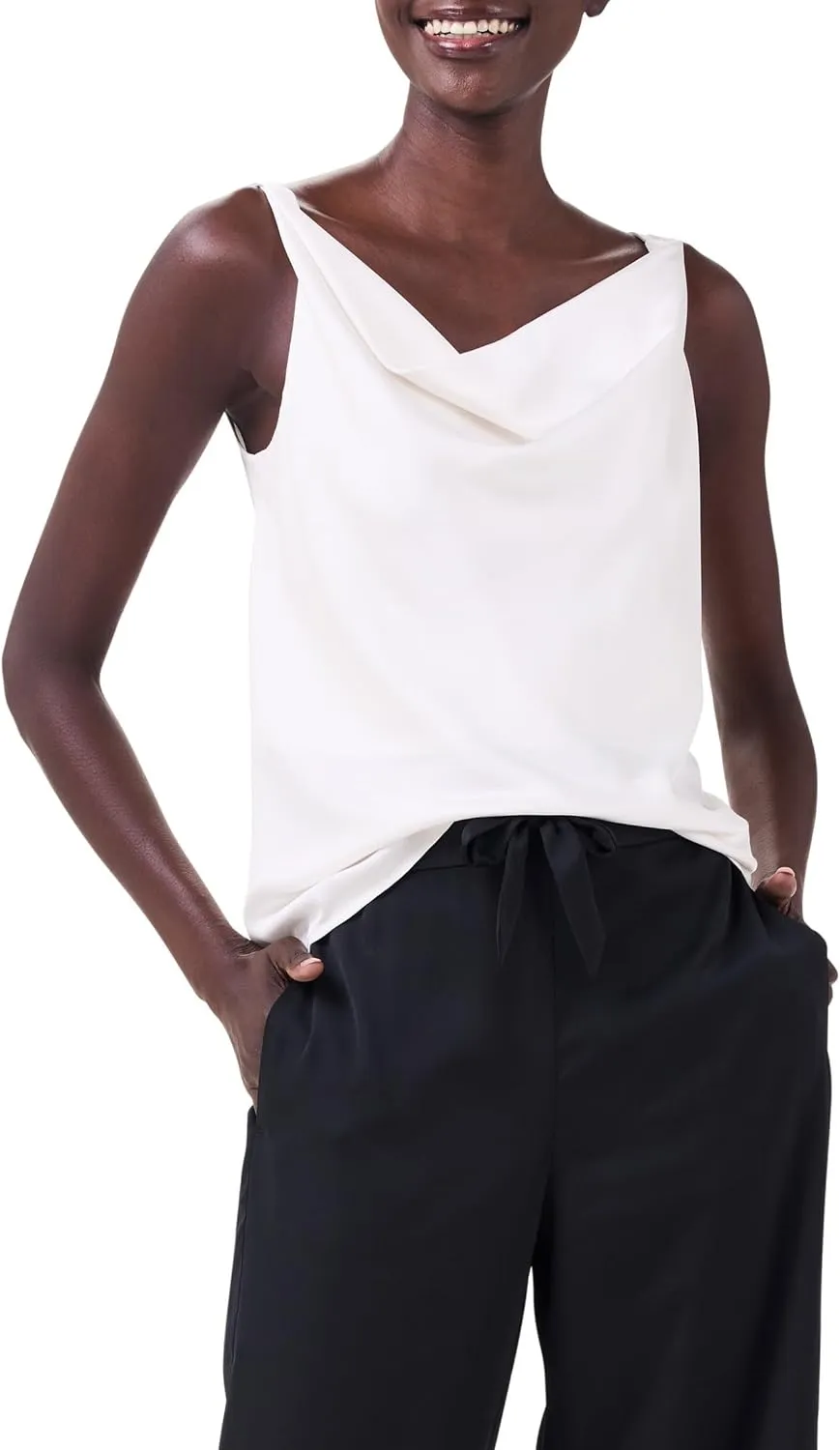 NIC ZOE Women's Crepe Drape Tank