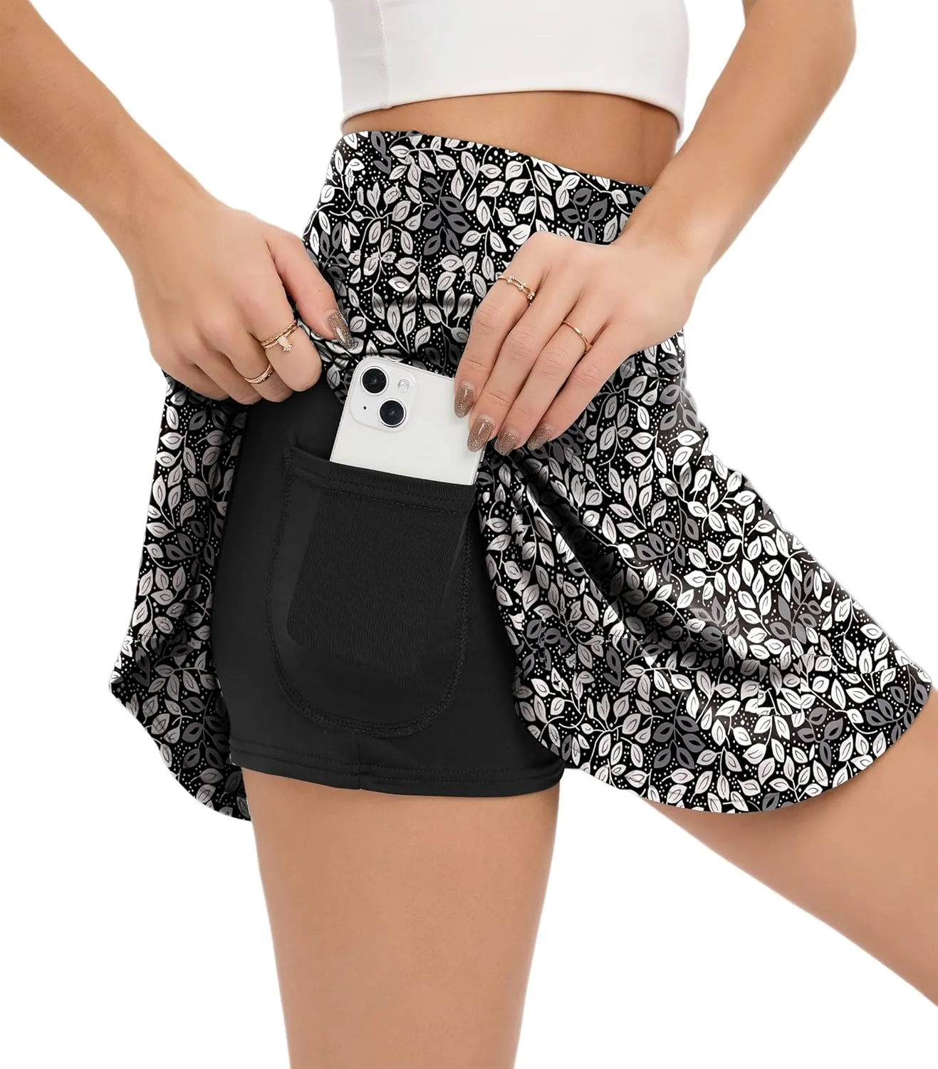 Oyamiki Women's Athletic Skort Tennis Skirt Perfect for Running Training Sports Golf