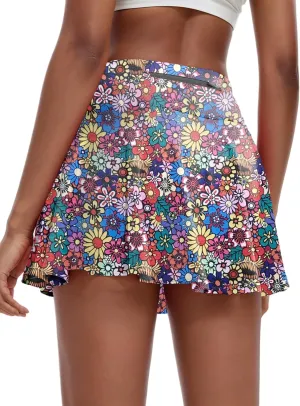 Oyamiki Women's Athletic Skort Tennis Skirt Perfect for Running Training Sports Golf
