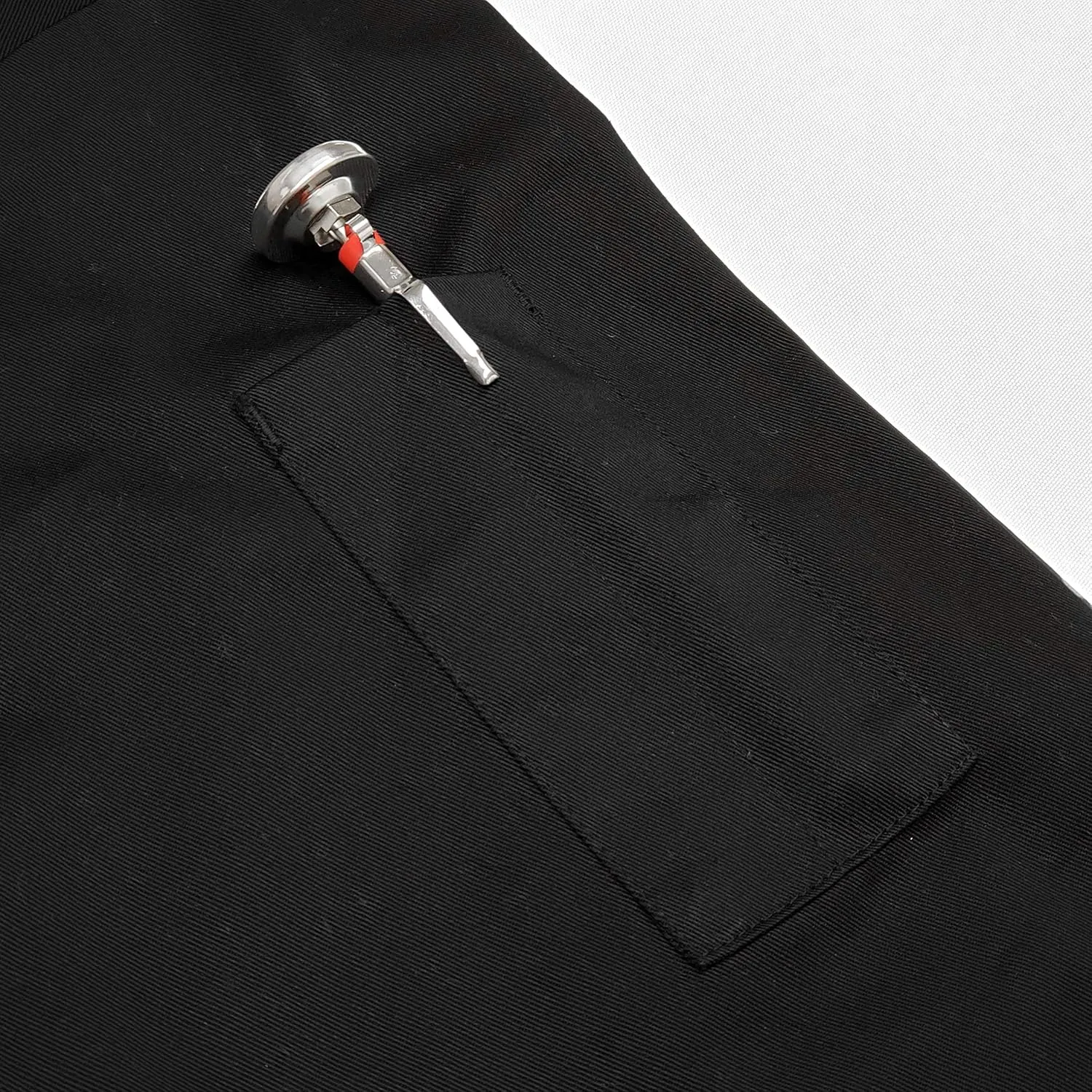 Personalized Black Embroidered Short Sleeve Chef Coat/Jacket - Men's - X-Large